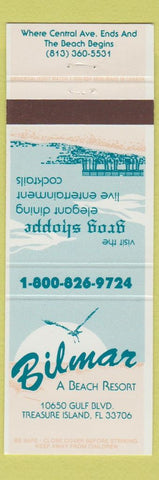 Matchbook Cover - Bilmar Beach Resort Treasure Island FL