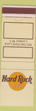 Matchbook Cover - Hard Rock Cafe London England UK