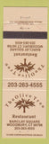 Matchbook Cover - The Olive Tree Rstuarant Woodbury CT