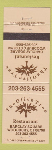 Matchbook Cover - The Olive Tree Rstuarant Woodbury CT