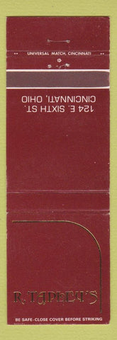 Matchbook Cover - R Tapley's Cincinnati OH