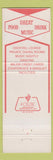 Matchbook Cover - Red Bull Motor Inns Waterbury CT Somerville NJ