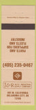 Matchbook Cover - J&R Auto Supply Oklahoma City OK