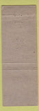 Matchbook Cover - Rustic Inn Lake Luzerne NY WORN