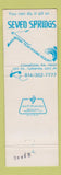 Matchbook Cover - Seven Springs Champion PA