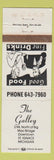 Matchbook Cover - The Gallery ST Ignace MI