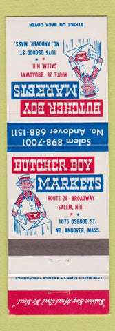 Matchbook Cover - Butcher Boy Markets Salem NH