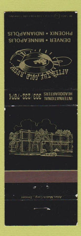 Matchbook Cover - After the Gold Rush Denver Minneapolis Phoenix Indianapolis
