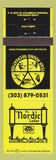 Matchbook Cover - Nordic Lodge Steamboat Springs Colorado