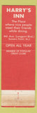Matchbook Cover - Harry's Restaurant Somers Point NJ