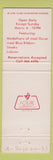 Matchbook Cover - Balsam Embers Restaurant Salt Lake City UT