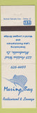 Matchbook Cover - Marina Bay Restaurant Mandeville LA