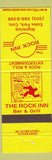 Matchbook Cover - The Rock Inn Estes Park Colorado