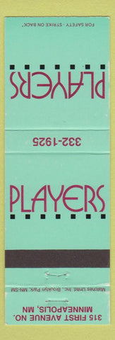 Matchbook Cover - Players Minneapolis MN