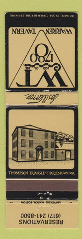 Matchbook Cover - Warren Tavern Charlestown MA