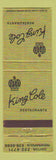 Matchbook Cover - King Cole Restaurants Indianapolis Dayton IN