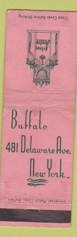 Matchbook Cover - Arlean Andre Buffalo NY WORN