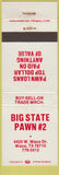 Matchbook Cover - Big State Pawn Shop Waco TX