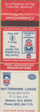 Matchbook Cover - Matterhorn Lodge Sedona AZ