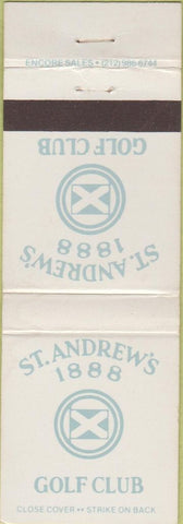 Matchbook Cover - St Andrew's Golf Club Hastings on Hudson NY