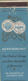 Matchbook Cover - First Federal Savings Loan Greenwich CT