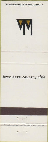 Matchbook Cover - Brae Burn Country Club
