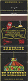 Matchbook Cover - Ed Zaberer's Wildwood NJ