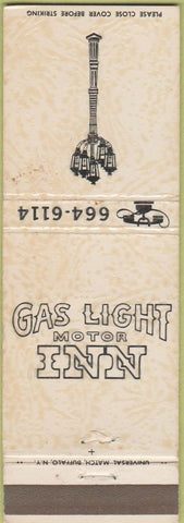 Matchbook Cover - Gas Light Motor Inn Jamestown NY