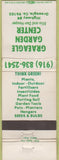 Matchbook Cover - Graeagle Garden Center CA WEAR