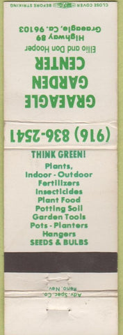 Matchbook Cover - Graeagle Garden Center CA WEAR