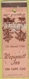 Matchbook Cover - Wequassett Inn Cape Cod MA East Harwich