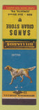 Matchbook Cover - Sands Cigar Store Juniata PA Setter Dog billiards
