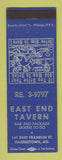 Matchbook Cover - East End Tavern Hagerstown MD