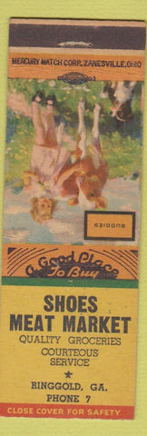 Matchbook Cover - Shoes Meat Market Ringgold GA low phone #