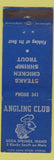 Matchbook Cover - Angling Club Soda Springs ID restaurant low phone #