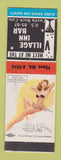 Matchbook Cover - Village Inn Bar Castle Rock Colorado pinup