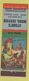 Matchbook Cover - Stone's Mobil oil gas Blackfoot ID hillbilly