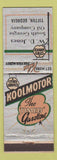 Matchbook Cover - Cities oil gas Koolmotor WD Jones South Georgia Oil Tifton GA