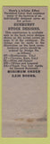 Matchbook Cover - Grimm's Liquor Store Richmond IN