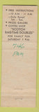 Matchbook Cover - Harvester Bowling Pampa TX