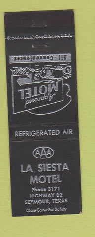 Matchbook Cover - La Siesta Motel Seymour TX