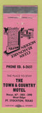 Matchbook Cover - Town & Country Motel Fort Stockton TX