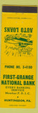 Matchbook Cover - First Grange National Bank Huntingdon PA