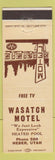 Matchbook Cover - Wasatch Motel Heber UT low phone #
