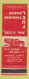 Matchbook Cover - Etheridge Lumber and Fuel Chehalis WA truck