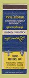 Matchbook Cover - Moir Motors Plymouth Chrysler Houlton ME