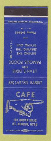 Matchbook Cover - Cafe ST George UT