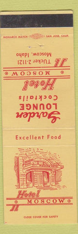 Matchbook Cover - Hotel Moscow ID