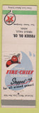 Matchbook Cover - Fossen Texaco oil gas Fire Chief Fergus Falls MN