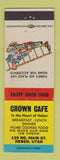 Matchbook Cover - Crown Cafe Heber UT